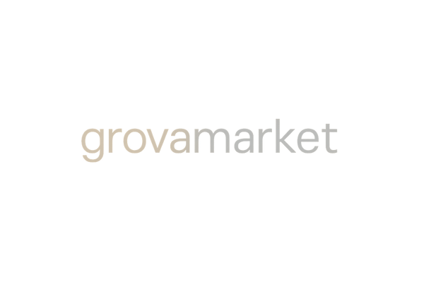no, sabes que usa el nombre grovamarket haz un logo minimalista